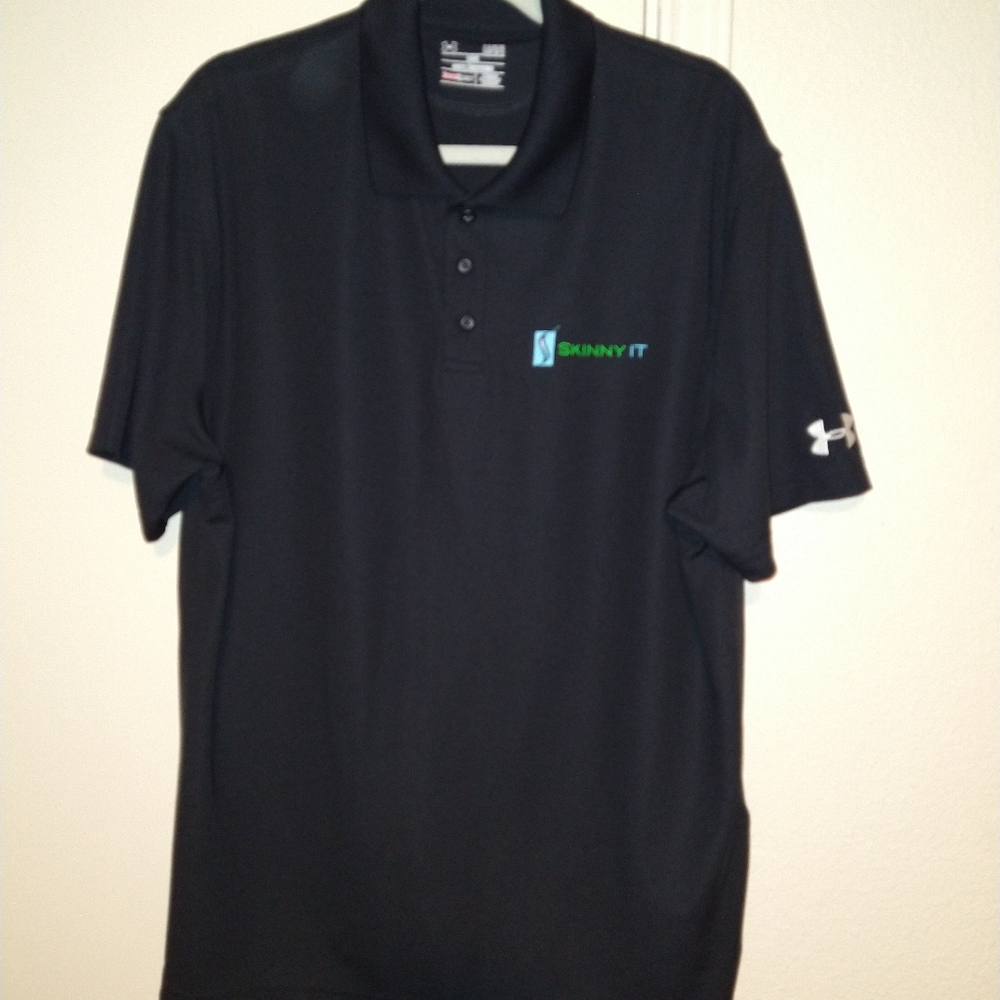 Under Armour Loose Heatgear Short Sleeve Polo Shirt Men's sz Large